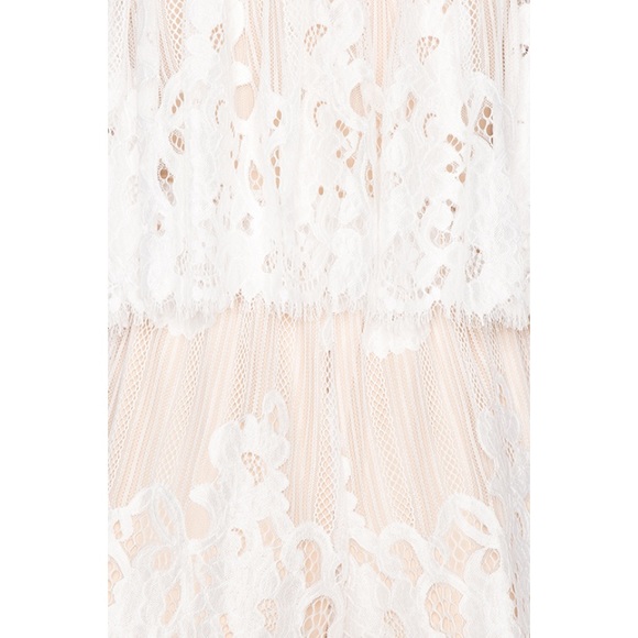 Lovers + Friends White Lace Romper size small - Picture 3 of 7